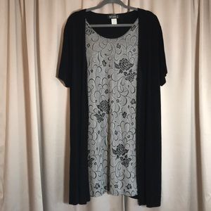 “Studio J” size 2X Taupe dress attached jacket